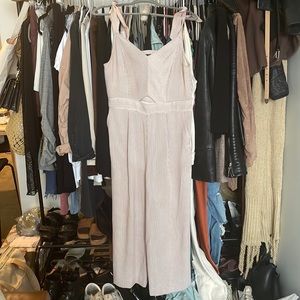 Kaari blue striped jumpsuit